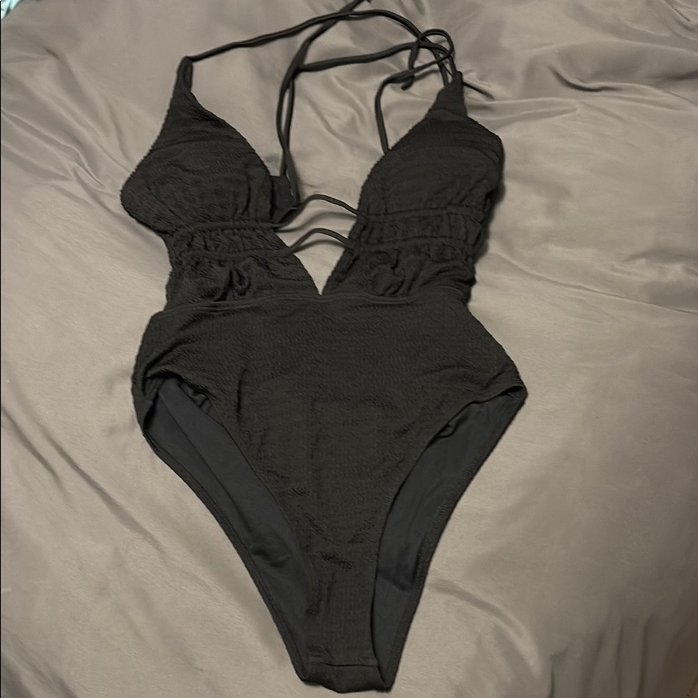 SHEIN Black One Piece Swimsuit